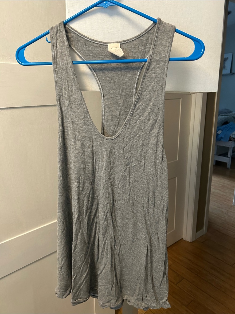 We The Free Gray Racerback Tank Top